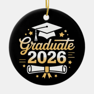 Class Of 2026 Graduate Graduation 26 Proud Family Ceramic Tree Decoration