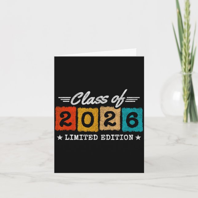 Class of 2026 graduation - 2026 graduate - class o card (Front)
