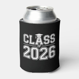 Class Of 2026 Graduation 26 Graduate Vintage Can Cooler