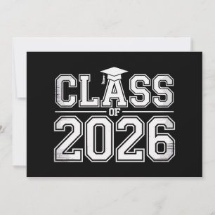 Class Of 2026 Graduation 26 Graduate Vintage Invitation