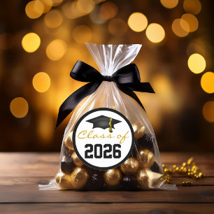 Class of 2026 Graduation Cap Classic Round Sticker