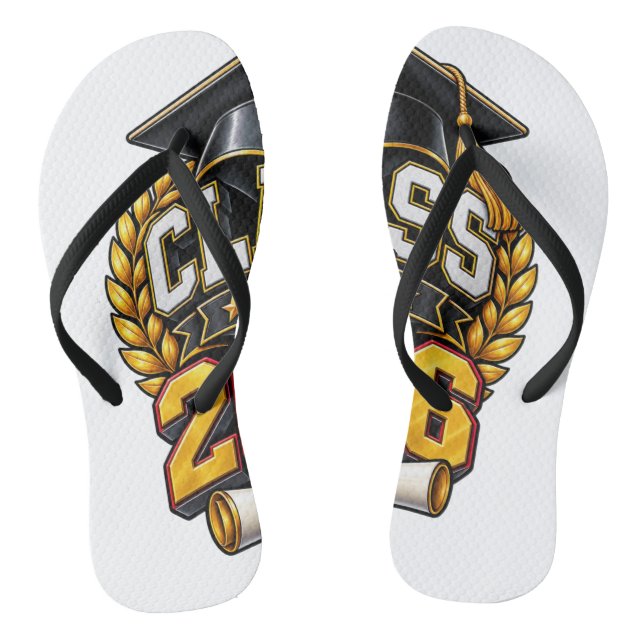Class of 2026 Graduation Celebration Design Jandals (Footbed)