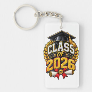 Class of 2026 Graduation Celebration Design Key Ring