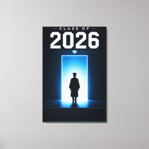 Class of 2026 Graduation Custom Name Gift Canvas Print