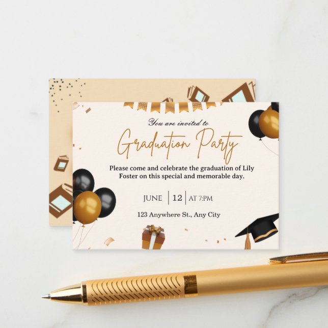 Class of 2026 Graduation  Enclosure Card (Front/Back In Situ)