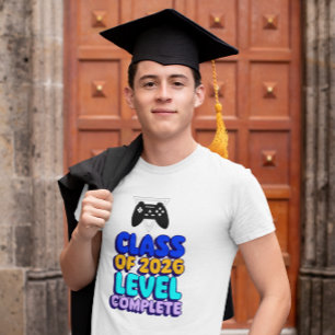 Class of 2026 Graduation Gamer – Level Complete T-Shirt
