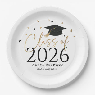 Class of 2026 Graduation Paper Plates