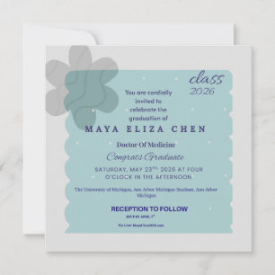 Class of 2026 Graduation Party Invitation   Modern
