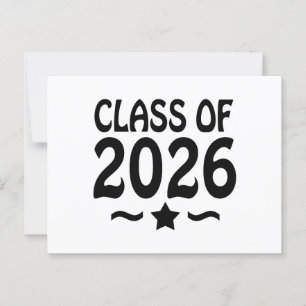 Class of 2026 Graduation Star Postcard