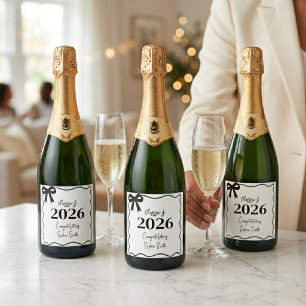 Class of 2026 Graduation Wine Bottle Labels