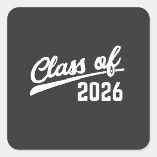 Class Of 2026 Graduation Year 2026 School   Square Sticker