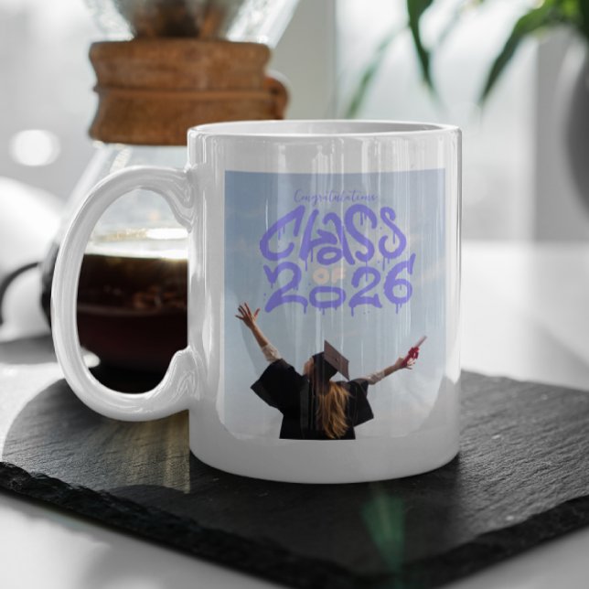 Class of 2026 Graffiti | Photo Graduation Coffee Mug (Creator Uploaded)