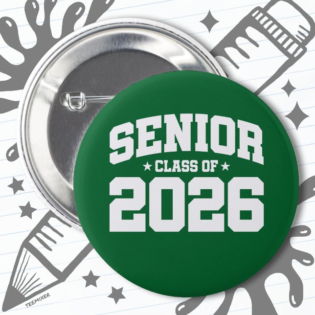 Class of 2026 High School Graduation Senior 2026 6 Cm Round Badge (Creator Uploaded)