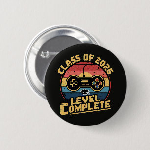 Class Of 2026 Level Complete 6 Cm Round Badge