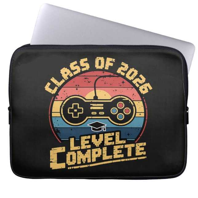 Class Of 2026 Level Complete Laptop Sleeve (Front)