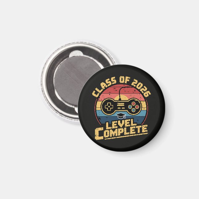 Class Of 2026 Level Complete Magnet (Front/Back)