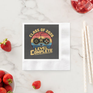 Class Of 2026 Level Complete Napkin