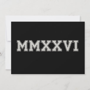 Class Of 2026 MMXXVI Senior 26 Graduation Vintage Invitation