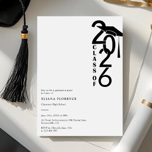 Class of 2026 Modern Graduation Party Invitation