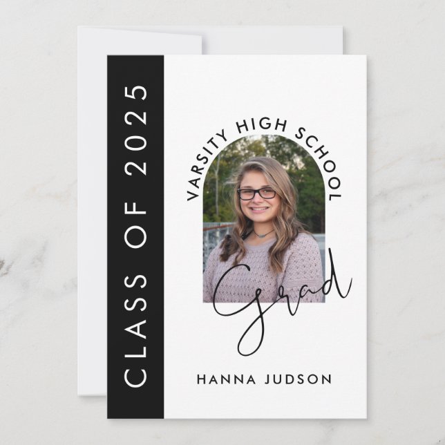Class Of 2026 Modern Photo Graduation Open House Invitation (Front)