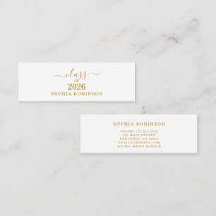 Class of 2026 Name Card Graduation Insert 