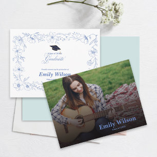 Class of 2026 Photo Graduation Announcement Postcard