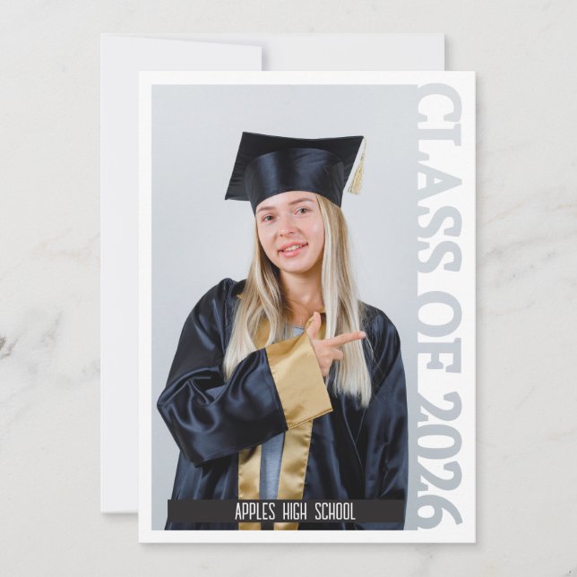 Class of 2026 Photo Graduation party Invitation (Front)