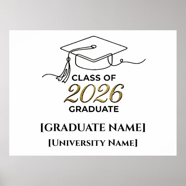 Class of 2026 Poster / Póster Graduación (Front)