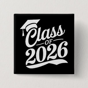 Class Of 2026 Proud Graduate Graduation 15 Cm Square Badge