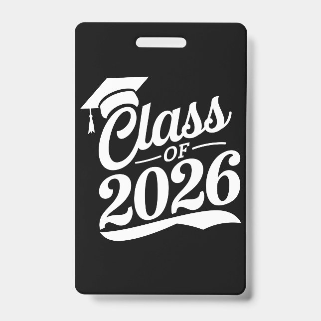 Class Of 2026 Proud Graduate Graduation ID Badge (Front)