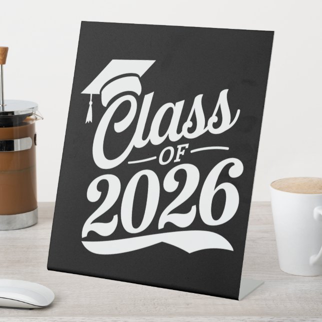 Class Of 2026 Proud Graduate Graduation Pedestal Sign (In SItu)