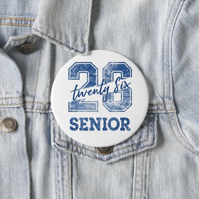 Class of 2026 Senior 10 Cm Round Badge (In Situ)