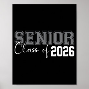 Class of 2026 senior 2026 graduation or first day poster