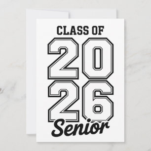 Class Of 2026 Senior 26 Graduation Graduate Announcement