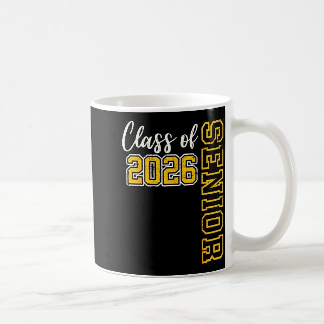 Class of 2026 senior 26 high school graduation coffee mug (Right)