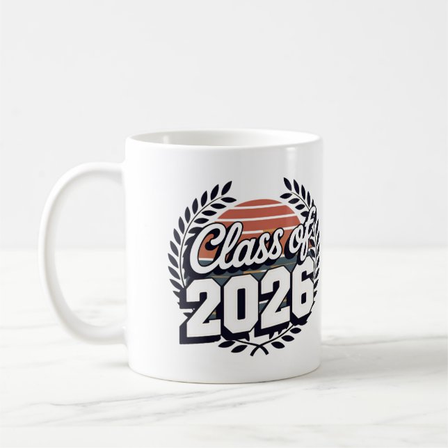 Class of 2026 Senior Back to School Coffee Mug (Left)