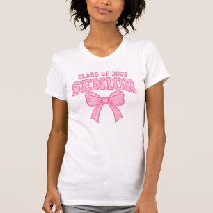 Class of 2026 Senior Bow Design T-Shirt