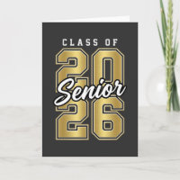Class of 2026 Senior Gold Graduation Gift Varsity