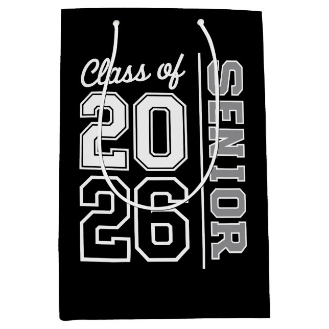 Class Of 2026 Senior Graduation 26 Graduate Medium Gift Bag (Front)
