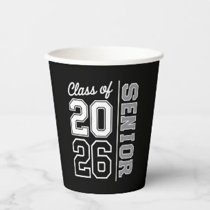 Class Of 2026 Senior Graduation 26 Graduate Paper Cups