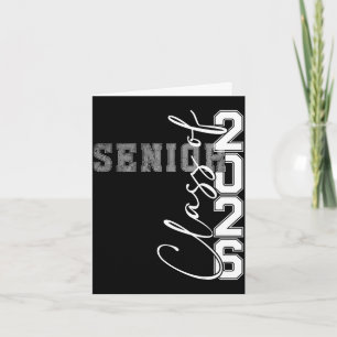 Class of 2026 senior graduation from high school card