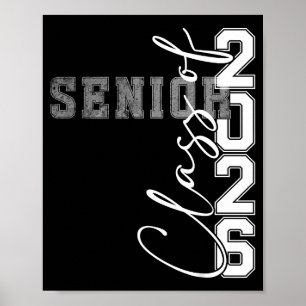 Class of 2026 senior graduation from high school poster