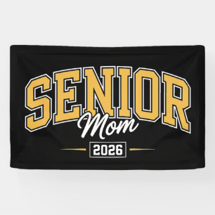 Class Of 2026 Senior Mum Gold Yellow Graduation Banner