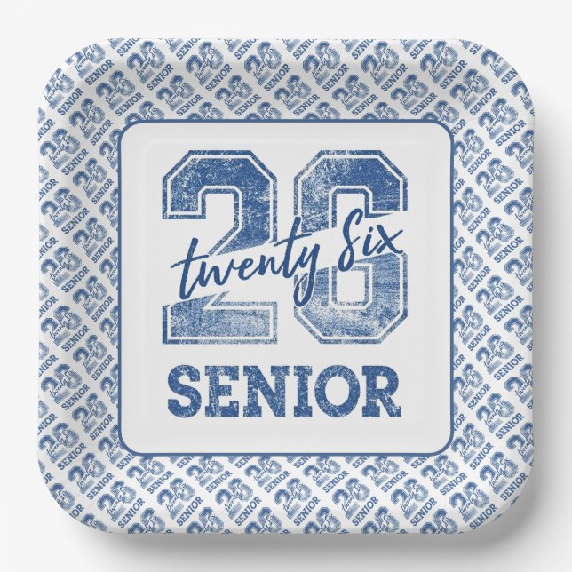 Class of 2026 Senior Paper Plate (Front)