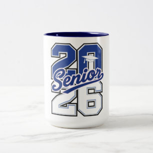 Class of 2026 Senior Pride Typography Two-Tone Coffee Mug