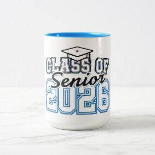 Class of 2026 Senior Pride Typography Two-Tone Coffee Mug