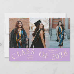 Class of 2026 Typography Grad Photo Wisteria Announcement