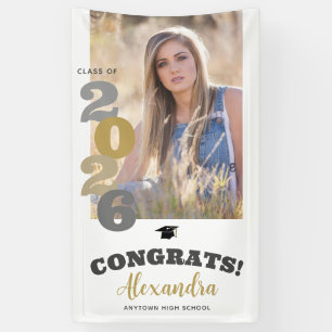 Class of 2026 Vertical Photo Graduation Banner