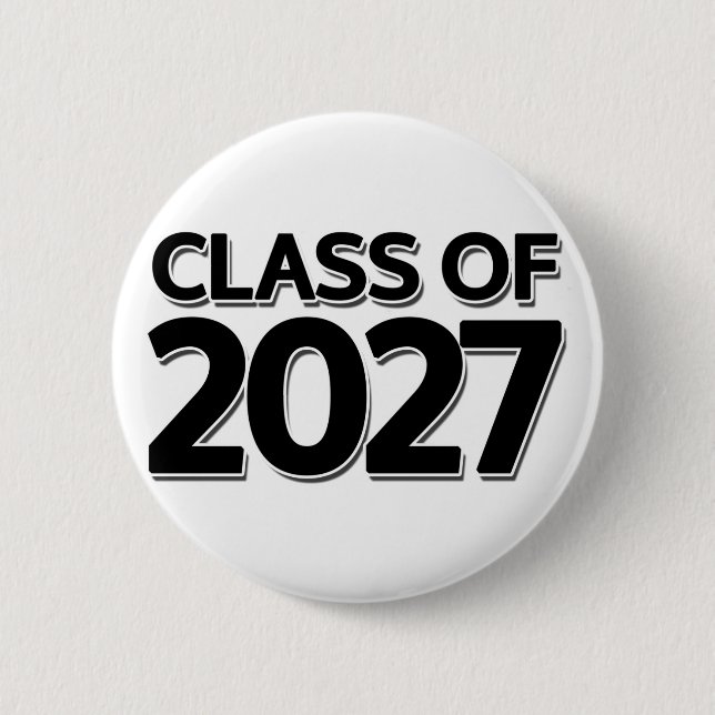 Class of 2027 6 cm round badge (Front)