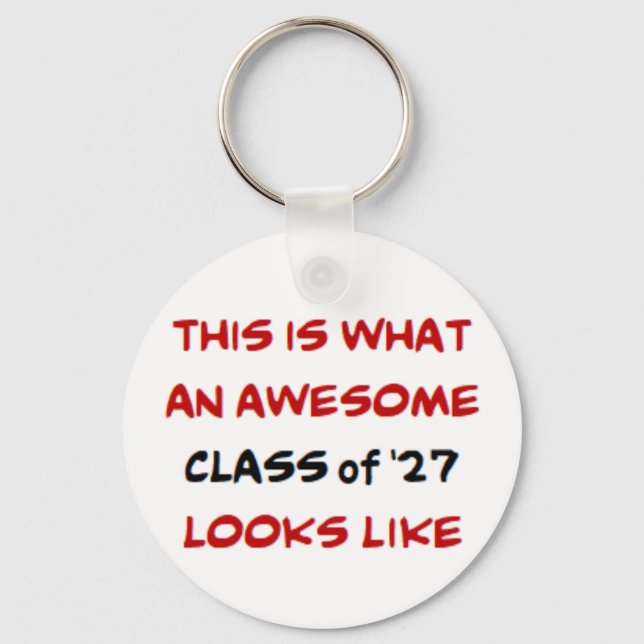 class of 2027, awesome key ring (Front)